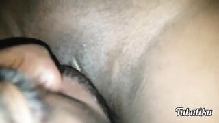 Black pussy licking and fingering