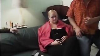 Amateur MMF Bisex Threesome - Blond BBW