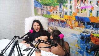 Flavia Oliver Performs Oral Sex On Natasha Steffens During The Recording Of The California Podcast