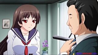 Teen Student Gives Her Sensei A Boob Job Before Being Fucked From Behind