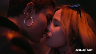 Ersties: New Lesbian Couple Get Lost In Each Other While Making Out