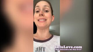 Lelu Love- VLOG: Latex Shorts Peeing Closeups Masturbating