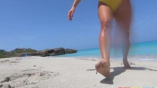 Swimming in the Atlantic Ocean in Cuba