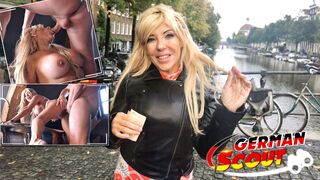 GERMAN SCOUT - FIT MATURE MONICA PICKED UP AND FUCKED ON STREET