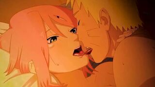 Sakura Seduces Naruto - Anime Hentai Cartoon.