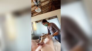 Huge Cumshot at Waxing