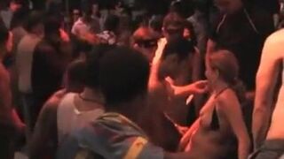 Gangbang Archive amateur orgy during Carrebian fest