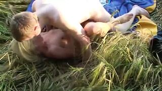 Aunt Monika fucked in field by Peasant Boy