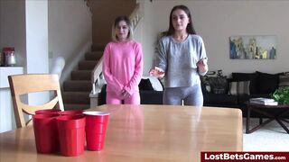 A sexy game of strip pong turns hardcore fast