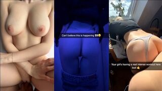 college girls snapchat compilation of dirty fucking TRIPLE SCREEN