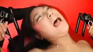 Huge Bound Hairy Asian Orgasm