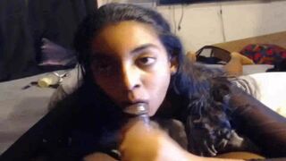 Muslim girl sucking