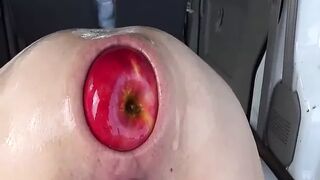 Extreme anal fisting and XXL apple insertions