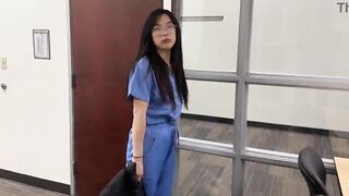 Creepy Doctor Convinces Young Medical Intern Korean Girl to Fuck to Get Ahead