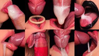 HOTTEST CUM in MOUTH COMPILATION - BEST CUMSHOTS CLOSE UP - SweetheartKiss - Try Not CUM! BLOWJOB