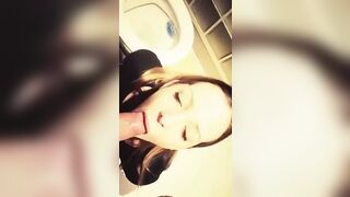 Gorgeous girl drinking pee