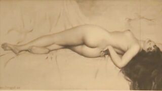 vintage erotic drawing