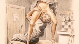 vintage erotic illustration