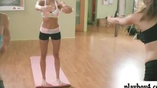 Amazing yoga lessons with huge tits trainer Khloe Terae