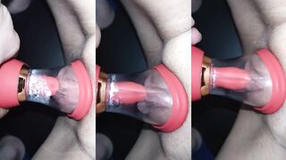 Morning squirt with my lovely sex toy