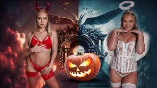 SEXSELECTOR - Celebrating Halloween With Sexy Blonde PAWG In Seductive Outfit (Harley King)