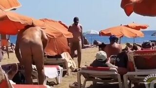 fat dick at the beach