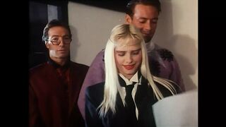 Fantastic Vintage Orgy with Rocco Siffredi's Huge Cock Fucking and Cumming Many Beautiful MILFs