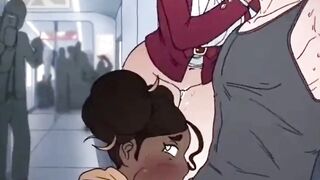 Threesome Sex In The Train ( Animation Uncensored )