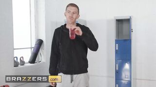 BRAZZERS - Lana Wolf Is So Horny That When She Sees Danny D In The Gym She Jumps On His Cock Right Away