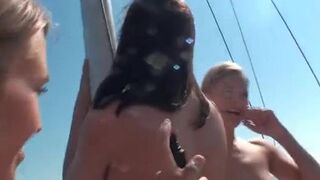 Lesbian amateur in : Pussy licking adventures down the river