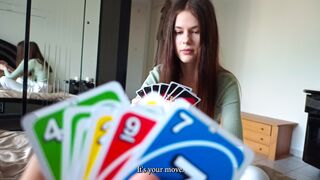 My StepSIS come to me without panties and lost her virginity in UNO...