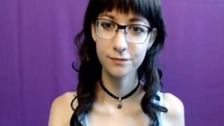 PSYCHOWEBCAMS - Petite Brunette Exposing Her Wet Paradise